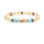 Preview: "Motivation" beads bracelet Energy Prince (maple) - EYDL - with turquoise